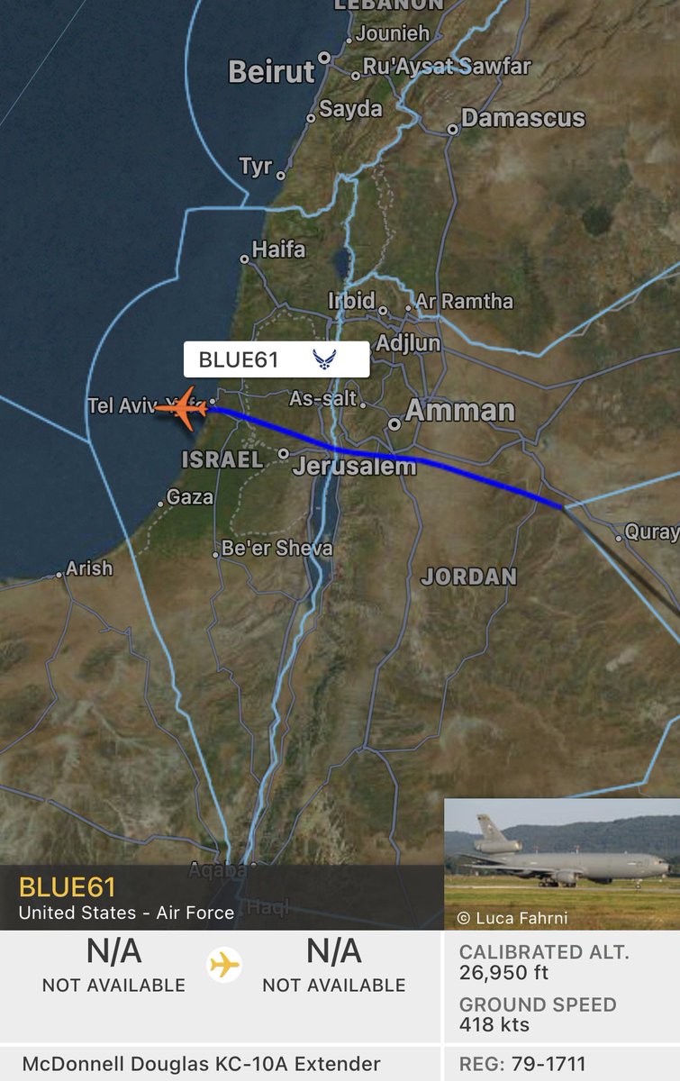 ace_pio's tweet photo. #BLUE61 KC-10A 79-1711 dragging six (three were spotted) SW F-16s https://t.co/q1GILfLYPP