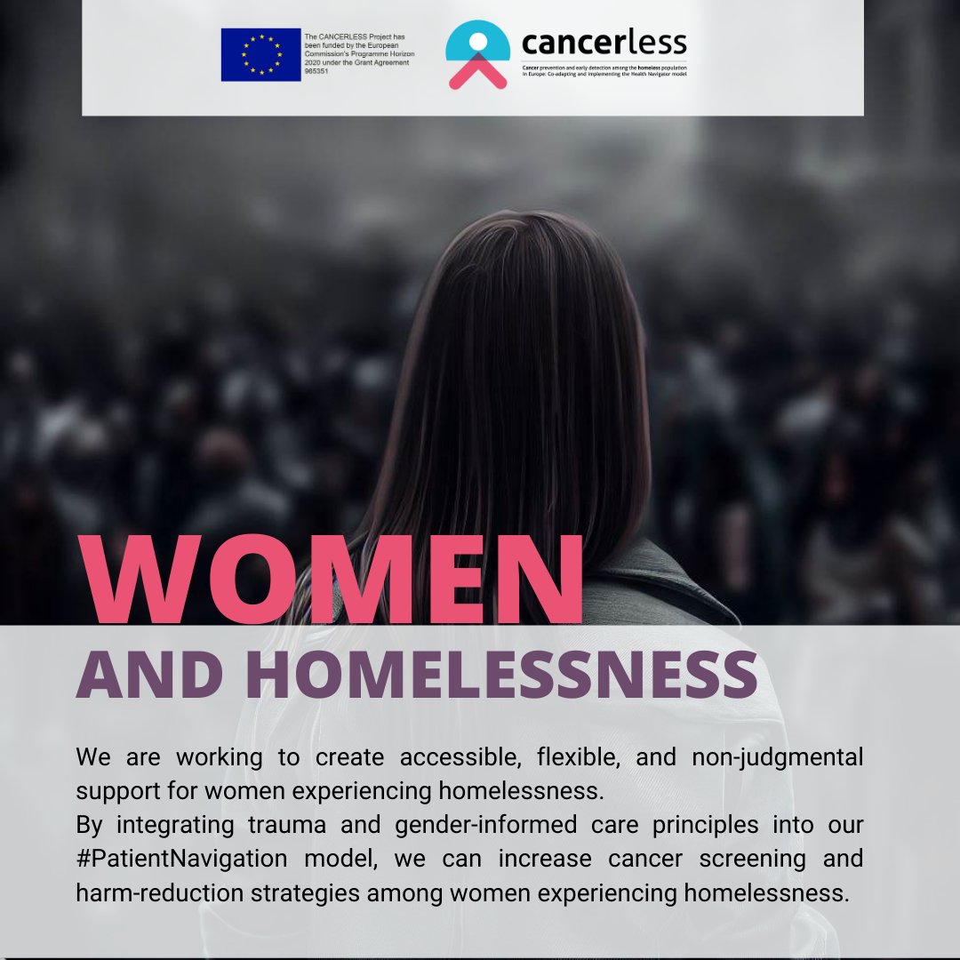 By integrating trauma and gender-informed care principles into our #PatientNavigation model, we can increase cancer screening and harm-reduction strategies among women experiencing homelessness. 
cancerless.eu/gender-and-tra… 
#traumainformedcare #homelessness #accessiblesupport