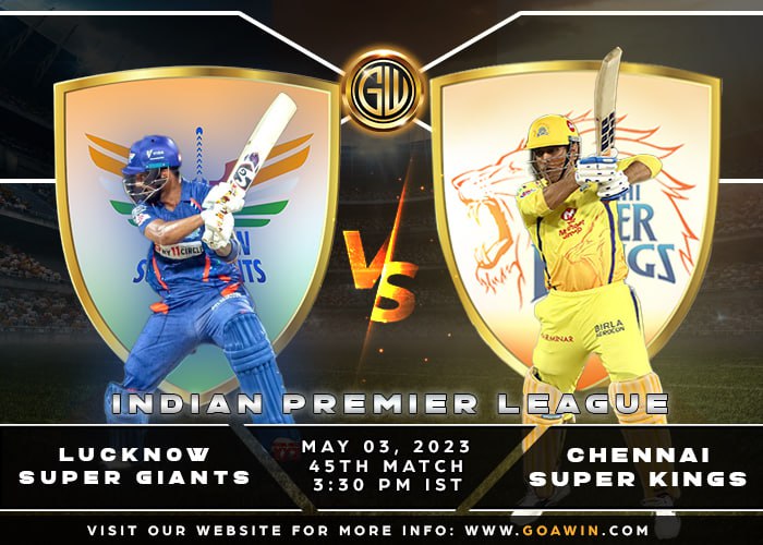 gocricketlovers's tweet photo. MATCH 4️⃣5️⃣ - Injury-plagued LSG will aim to bounce back and exact revenge on the CSK as they face the four-time champions for the second time in the IPL 2023 on Wednesday. 🔥
❗️ K E E P U P D A T E D ❗️
Contact WhatsApp 📲 +63 916 420 0074
#GoAWin #IPL2023 #Match45 https://t.co/C61oGzWpAv