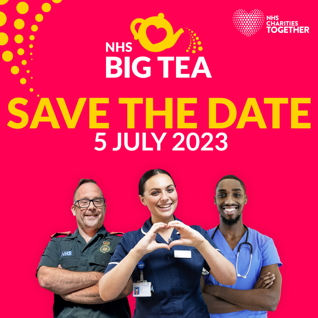 The #NHSBigTea is returning this July in celebration of the #NHS turning 75!

Raising money for NHS charities, it’s the perfect opportunity to come together to celebrate 75 years of service and raise funds to help the NHS go further.

Find out more at nhsbigtea.co.uk.