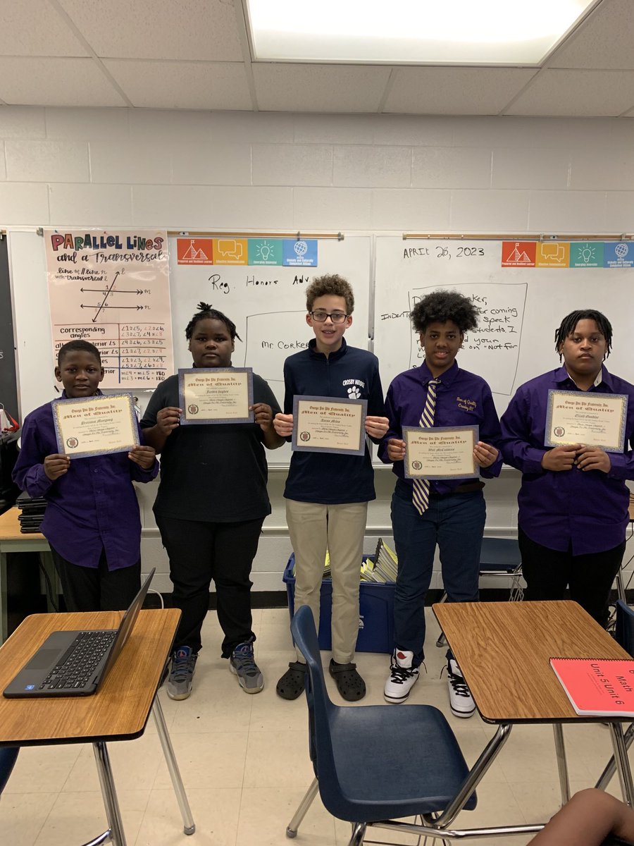 Kirk Lattimore (@klattim2) on Twitter photo Congratulations to the Crosby MS Men of Quality students who made the honor roll for the 5th grading period. Congratulations to the Crosby MS Men of Quality students who made the honor roll for the 5th grading period.
