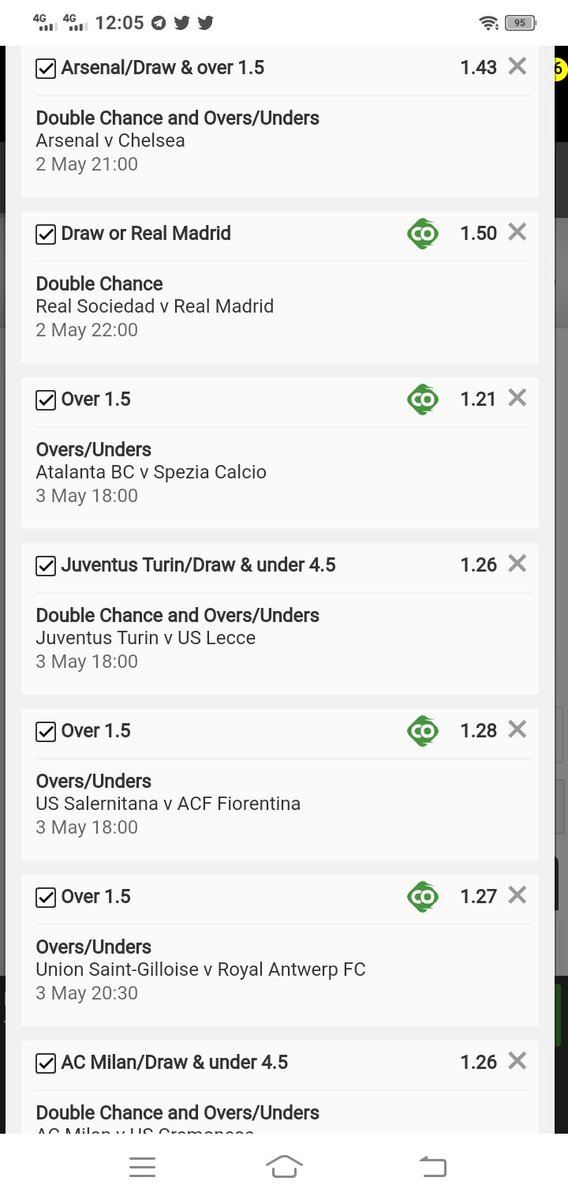 Betting_gurru's tweet photo. 13683.64 odds

I WILL FOLLOW EVERYONE WHO RETWEETS

I will edit this slip and share it in my VIP Group with more slips. It's R100 ONCEOFF to join. DM me if you wanna join my VIP Group  

Code: X4C5A533A https://t.co/BHnLfY8j3T 

FULL SCREENSHOTS IN COMMENTS https://t.co/JN0yos1DF3