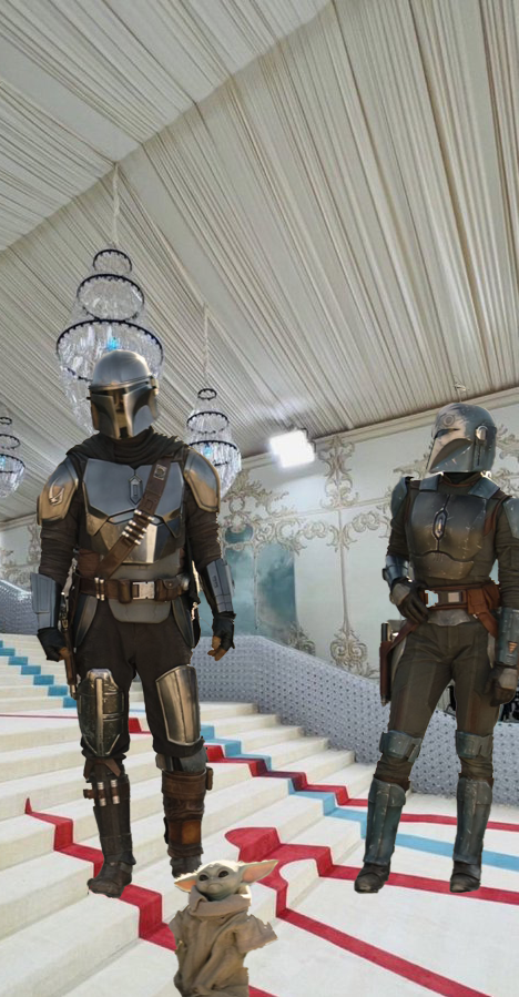 Bo_Katan's tweet photo. House of Kryze Aliit Mudhorn at the #MetGala #dinbo #DinDjarin #BoKatanKryze #Grogu @ThaMandalorian 

https://t.co/Gv7Lh4lVXY https://t.co/4Bqwqa3UO1