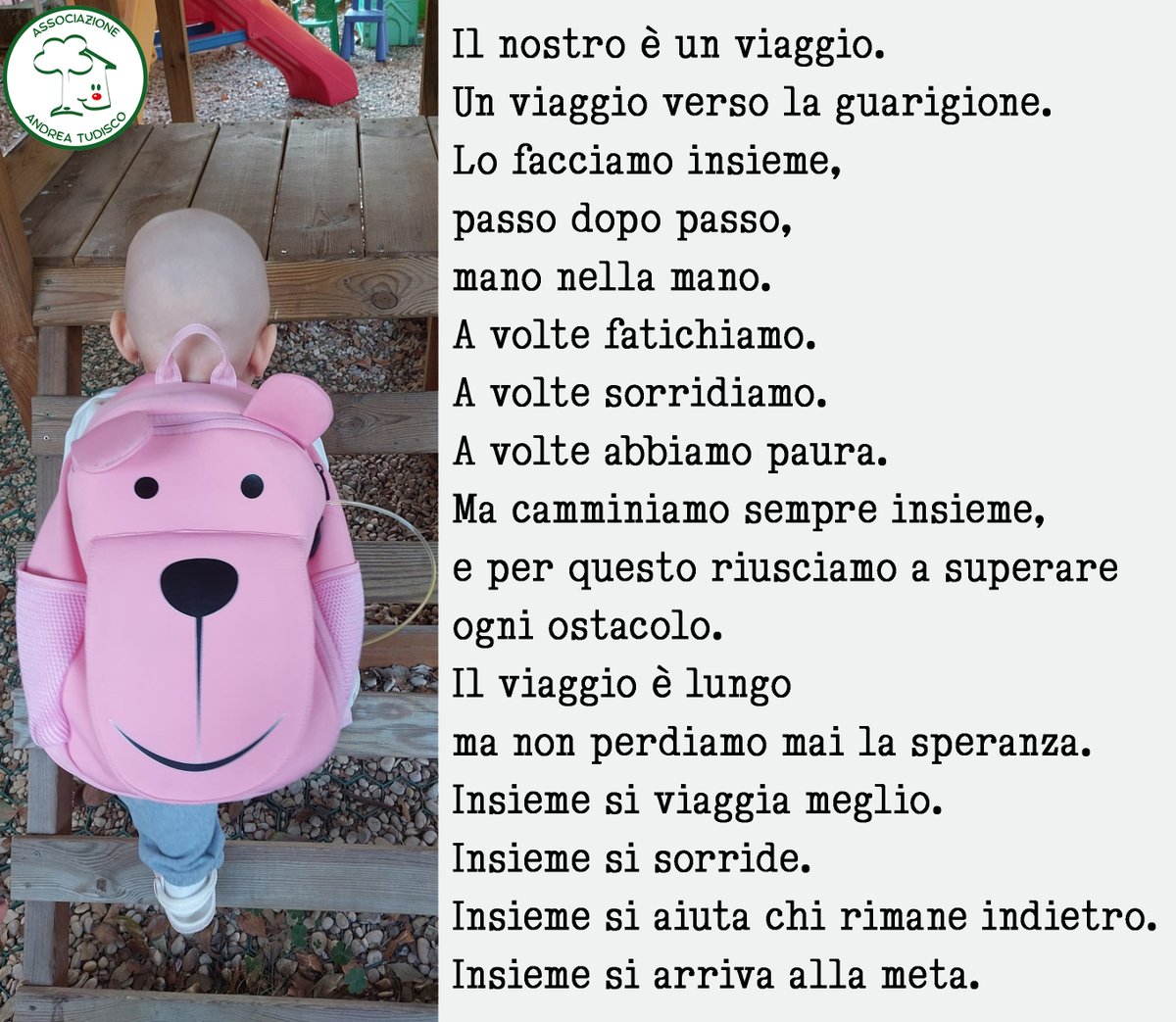 Puoi sostenere il nostro viaggio donando il tuo 5X1000. Non costa nulla, basta aggiungere il C.F. dell'Associazione 96346950585 e mettere una firma nel riquadro per la scelta della destinazione del  5x1000. Unisciti al nostro viaggio, insieme si arriva alla meta.
#5x1000 #viaggio