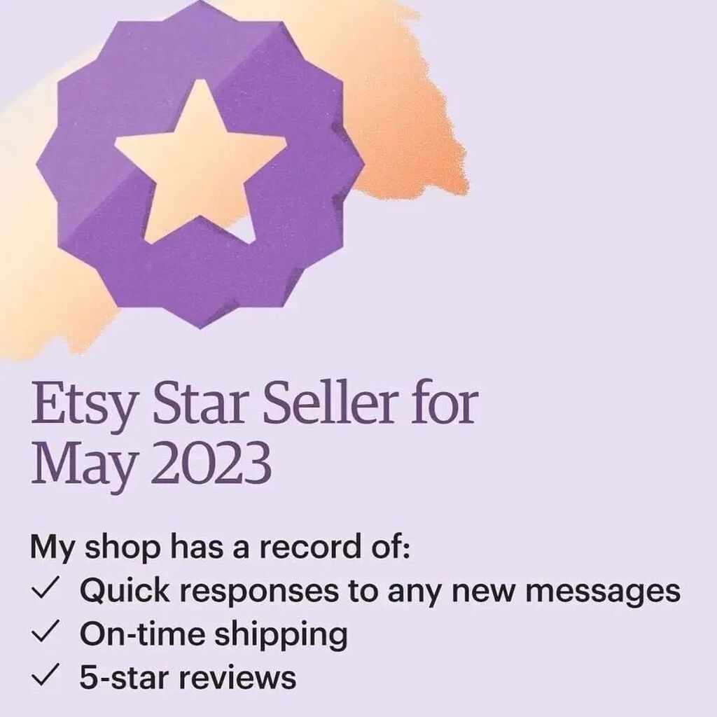 We've been awarded Etsy Star Seller again this month on Etsy!
This means we have a proven track record for excellent customer service and 5 star reviews 😍
#madeat42 #etsy #etsyshop #etsystarseller #smallbusiness #Wokingham #berkshire #berkshirebusine… instagr.am/p/CrvLYPINAFZ/