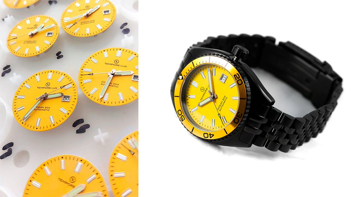 TemporeW's tweet image. Miguel Ángel has shared with us an image of the assembly of the new OCEAN 200 AUTOMATIC 05 YELLOW - PVD BLACK, they will be finished in a few days.

Get yours with a 15% discount using the code: MAY15%

temporelux.com/en/producto/oc…