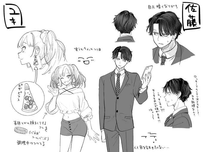 だいぶ前に描いたキャラ表だよ