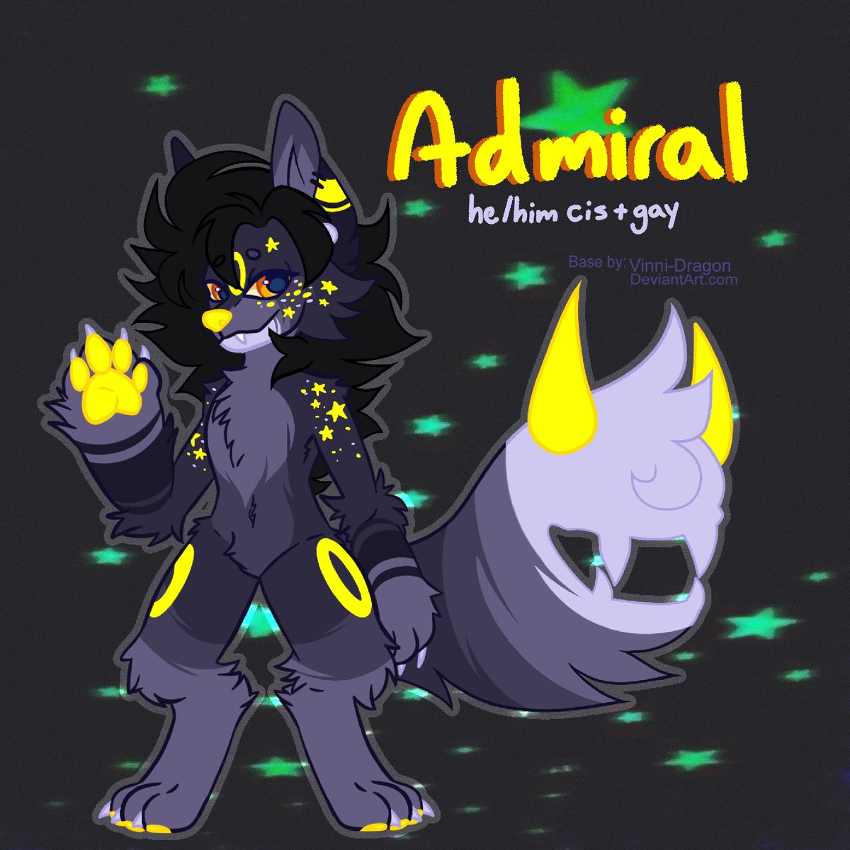 Z0MBGRAVE's tweet photo. My half of a redesign trade w/@m0ldy_4ng3l ⭐️
Base by vinnie-dragon on DA! Both using a base for the trade bc we’re both busy </3
#designtrade #arttrade #originalcharacter #furryart https://t.co/bikgirDSBF