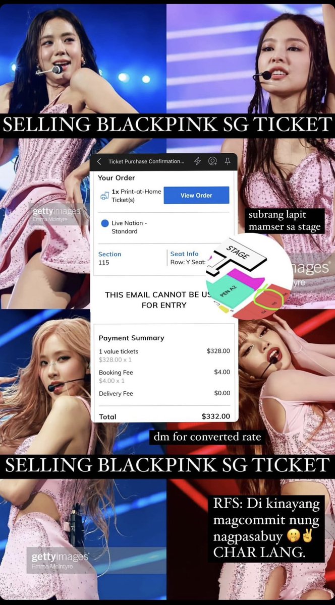 Selling (1) ticket to Blackpink Singapore!

RFS: Selling for my cousin
Price: Php 15,000