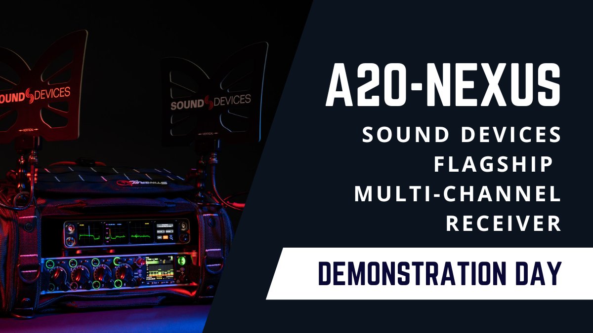 A20-Nexus WA Demonstation 

Get a hands-on play of Sound Devices' flagship multi-channel receiver A20-Nexus, the latest in their best-in-class Astral Series wireless transmitters and receivers with SpectraBand technology.

May 11th 9:30am - 4pm, The General Collective, Mt Lawley