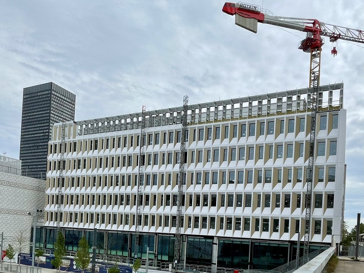 La nouvelle cité administrative de #Lyon  à bien progressé #PartDieu #LyonPartDieu #SPLPartDieu #Zarchitecture #citéadministrative #réinventonslapartdieu