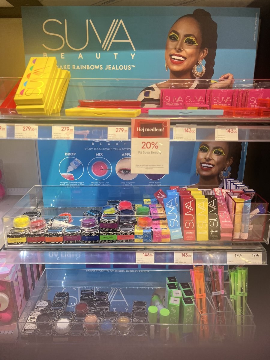 So cool to discover #SuvaBeauty in one of Sweden’s largest department stores in Stockholm. Founder is Shaina Azad from Fiji and Canada! 💯👸🏾🇫🇯🇨🇦 #Entrepreneur #womeninbusiness #POC #FijiNews @suvabeauty