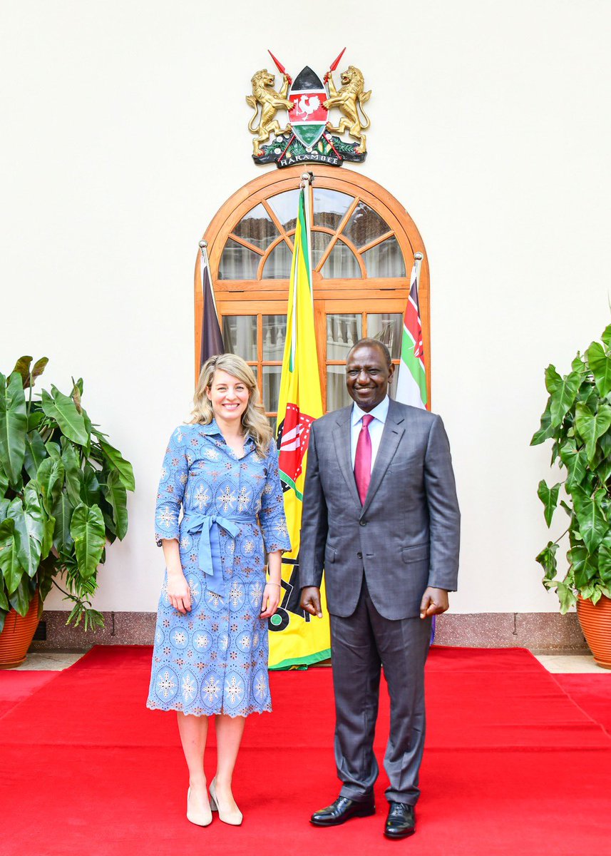 It was an honour meeting with Kenyan President @WilliamsRuto The ties between 🇨🇦 and 🇰🇪 run deep. We are committed to strengthening our relations on every level. We also discussed the situation in Sudan and Kenya’s efforts to provide solutions. Kenya can count on our support.