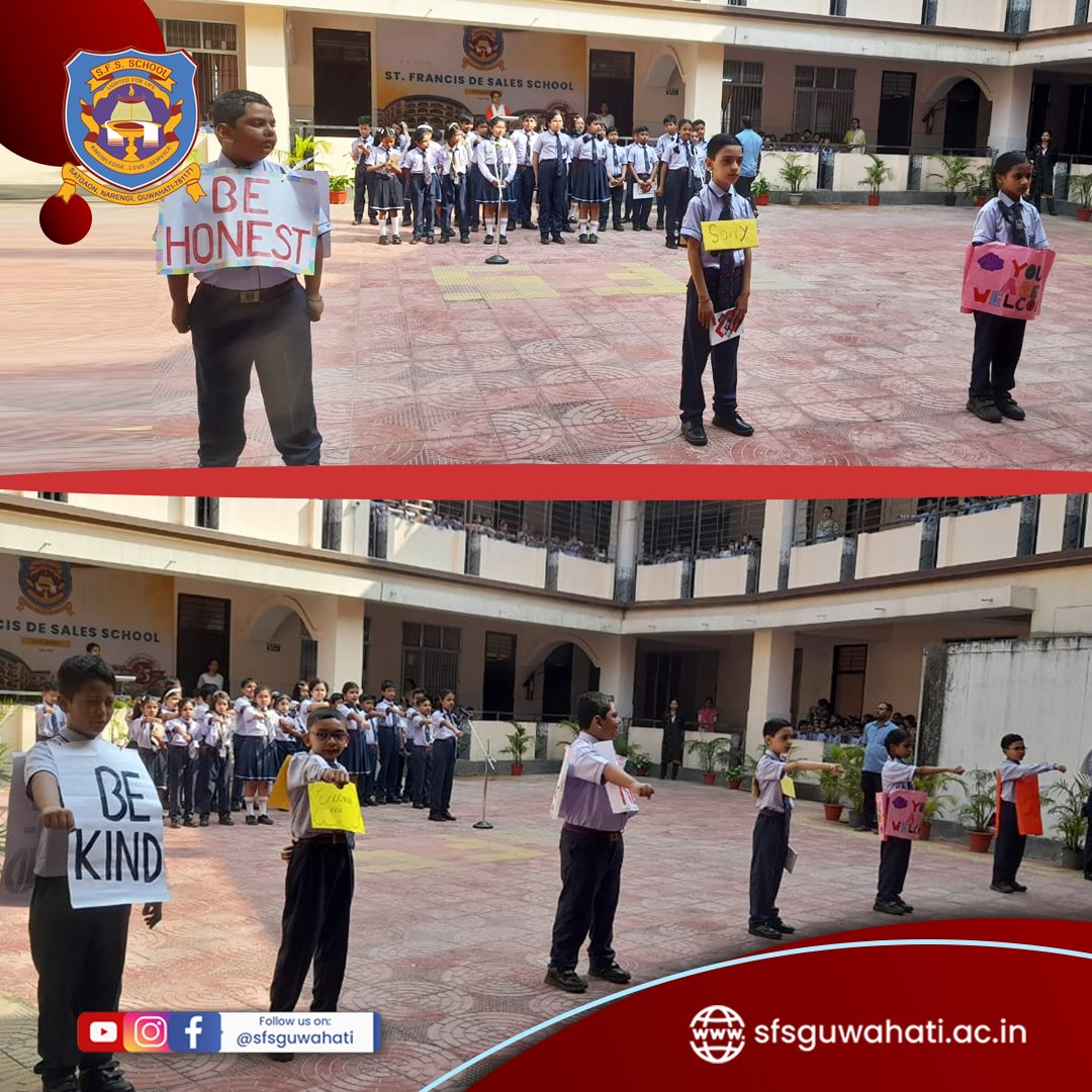 Inspiring speeches, latest news reading, and a powerful performance by SFS Guwahati's XII-Science and IV-F students today! Proud of their dedication and hard work showcasing India's transformation before and after independence. #SFSCommencement  #ProudToBeSFS #sfsschool