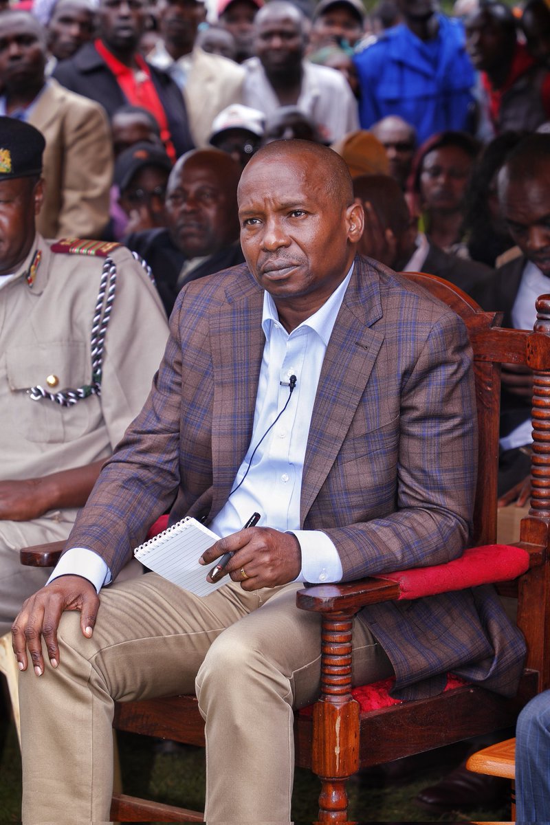 KindikiKithure's tweet photo. To conclusively deal with cattle rustling, the Government has declared Meru North a security operation zone. The same dedication, vigour, and commitment deployed in the fight against bandits and armed criminals in the six counties of North Rift Valley will be deployed to neutralise perpetrators and masterminds of livestock theft. 

Addressed a security baraza meeting at Ndoleli Chief's Camp and directed immediate establishment of an Anti-Stock theft unit camp at Lororo along the border of Meru and Isiolo counties. 

A special investigative team from the Directorate of Criminal Investigations (DCI) has been constituted to probe the Sunday morning killing of former MCA of Antubetwe Kiongo Ward Mr. George Kaliunga by armed criminals after a livestock theft raid.