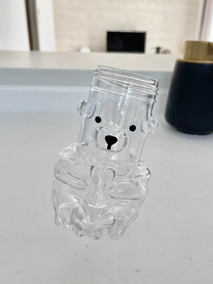 食洗器に入れたら小さくなってしまった！かわいいクマさんのボトル！！