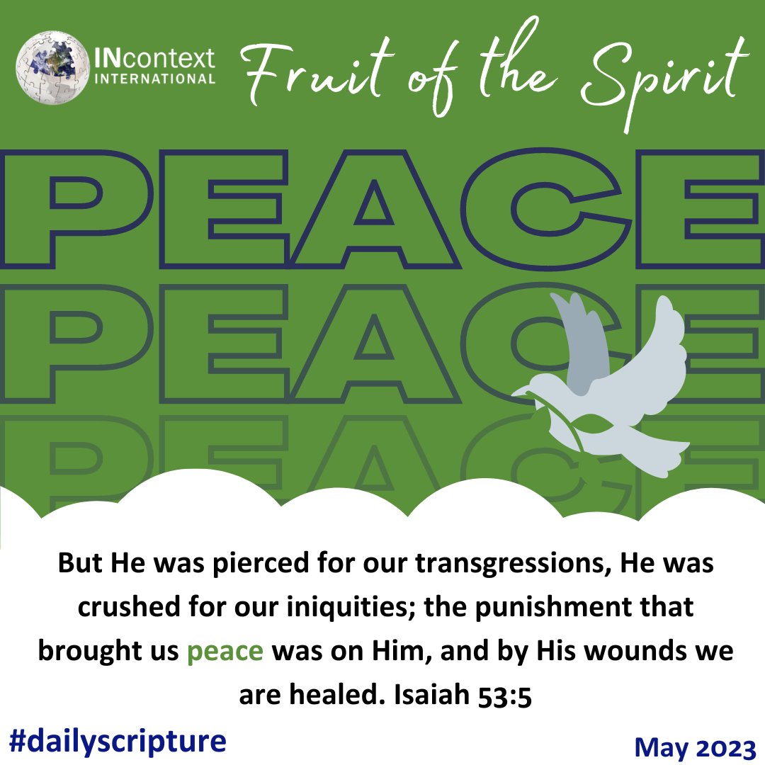 Today's scripture focusing on PEACE is:

#scripture #bearfruit #bible #dailyscripture #scriptureverse #ScriptureReading #fruitofthespirit #bibleverse #bibletruth #peace