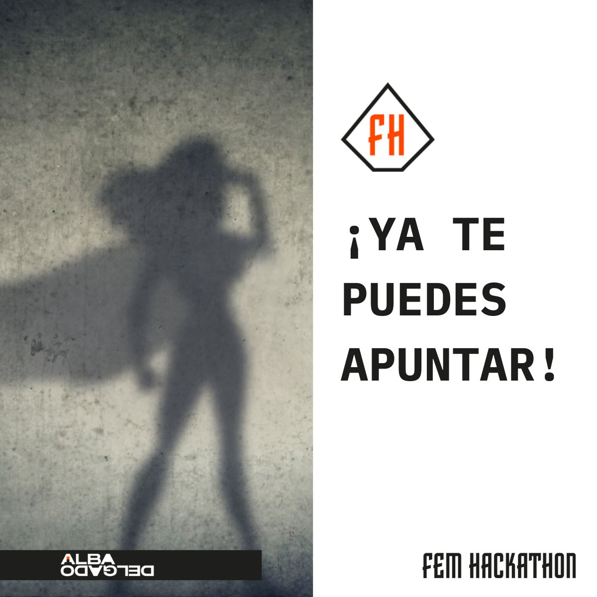 Puedes formar parte del #FemHackathon de 3 modos:

⚡1) Si quieres poner tu talento al servicio de la ONG elegida y su web, busca un equipo de 3 a 5 heroínas talentosas y ¡a trabajar!

Apúntate en femhackathon.com

#DiaInternacionalDeInternet #17Mayo