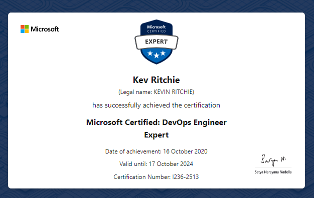 Another certification renewed for another year! 🎉#DevOps #continousimprovement #azuredevops <a href="/MicrosoftLearn/">Microsoft Learn</a>