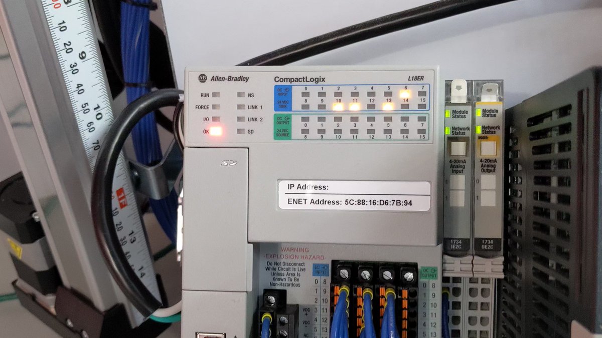 TimWilborne's tweet image. Is the PLC light solid or flashing?
Full Video Link: youtube.com/playlist?list=…

Flashing fault lights can likely be fixed. If you have a solid fault light then you need some new hardware.

#plcprogramming #technician #maintenance #manufacturing