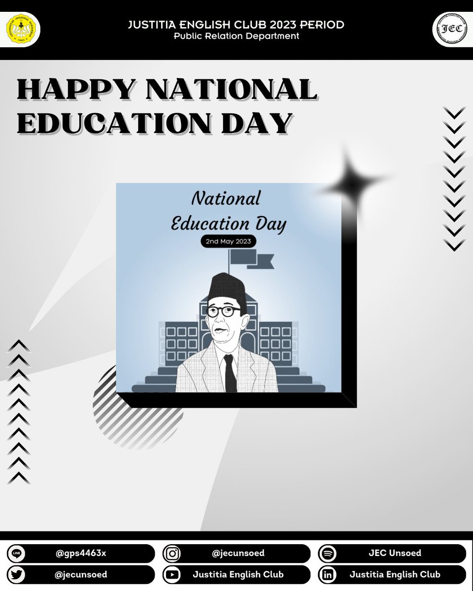 Education is a way that takes you to success. Let’s acknowledge the true purpose of education and be the best version of ourselves.

Happy National Education Day! 📖✨

#jecunsoed