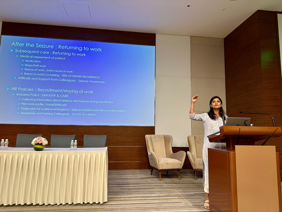 epilepsymumbai's tweet photo. Samman's secretary Dr Mani and treasurer Pooja Mehta Nandi at the IAOH conference last week speaking about Epilepsy and work.
#sammanassociation #epilepsyawareness #seizures #epilepsy https://t.co/StoN2bV0pU