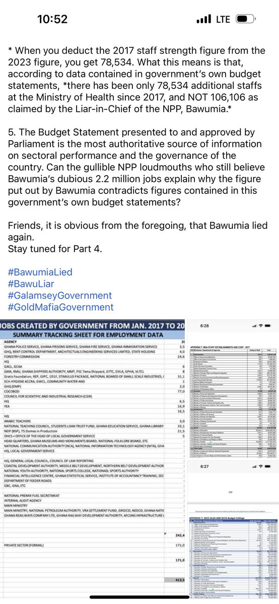 SammyGyamfi_'s tweet photo. EXPOSING THE DUBIOUS 2.2 MILLION JOBS CLAIM BY BAWUMIA- PART 3
#BawuLiar
#GalamseyGovernment 
#GoldMafiaGovernment https://t.co/2EvZ4rJmu3