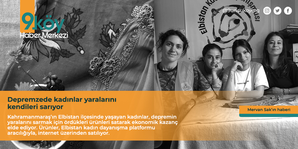 9uncukoyorg's tweet photo. Depremzede kadınlar yaralarını kendileri sarıyor

Kahramanmaraş’ın Elbistan ilçesinde yaşayan kadınlar, depremin yaralarını sarmak için ördükleri ürünleri satarak ekonomik kazanç elde ediyor.

Mervan Sak’ın haberi:
https://t.co/0K7baXbeLA

@mervansakk 

#kadın #deprem https://t.co/bCsHbQoVRC