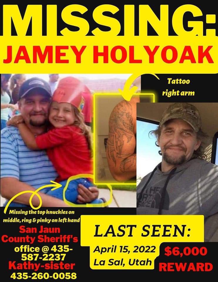 missingNamerica's tweet photo. #JameyHolyoak (47)๐จ MISSING ๐จ #BOLO ๐ La Sal, Utah since 4/15/22
#MissingInAmericaNetwork ๐บ๐ธ #MissingInUtah https://t.co/kAseFb8AWV