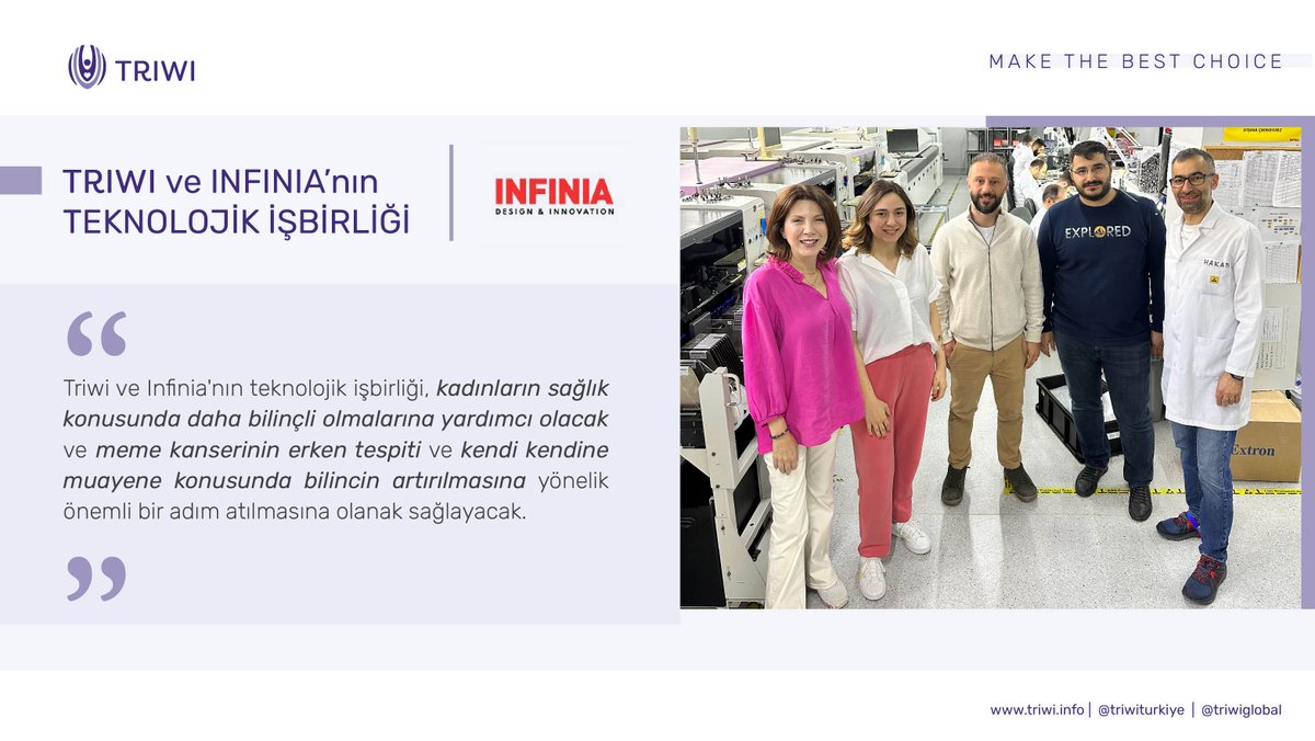 <a href="/INFINIAofficial/">INFINIA</a> 'nın Triwi'ye yaptığı teknoloji yatırımıyla Akıllı Sütyen önümüzdeki dönemlerde çığır açacak. Ön sipariş listesine girmek için triwi.info