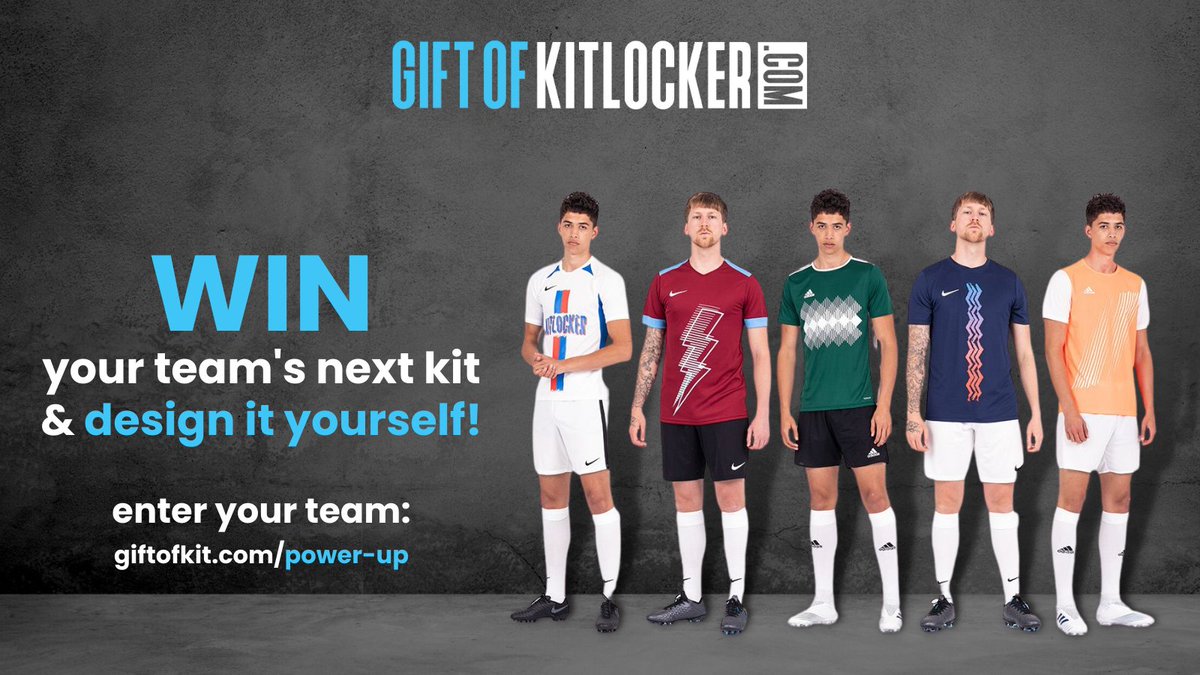 🚨COMPETITION ALERT 🚨 Are you a grassroots football team in need of a new kit? Enter our #PowerUp competition for a chance to win 16 Nike football kits, designed by YOU! It's easy to enter your team and winners will be chosen every week! giftofkit.com/powerup