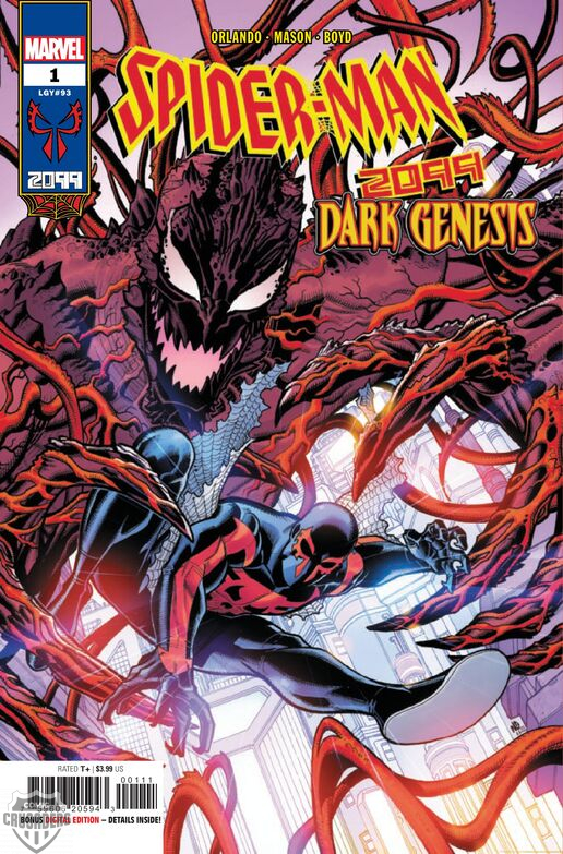 #PREVIEW: SPIDER-MAN 2099 DARK GENESIS #1 (OF 5) by #SteveOrlando #JustinMason #NickBradshaw & more... from @Marvel #comics ow.ly/iKz050O3G93