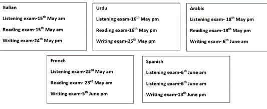 BVGALanguages's tweet photo. -Y11 Language Exams Dates and Tips-
Don’t forget you can sign up for Masterclasses with your teacher. Also, check out the resources and links your language teachers have saved for you in Teams and in the Y11 Exam preparation Toolkit! Good Luck!
#ConfidentLearners https://t.co/WmTrBJXYFi