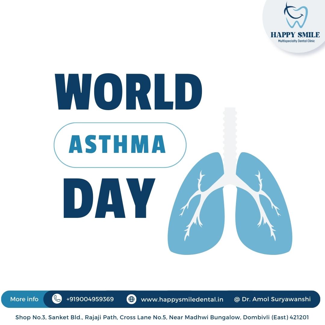 World Asthma Day

#WorldAsthmaDay #worldasthmaday #worldasthmadayng #worldasthmaday2023 #asthma #asthmacare #asthmalife #asthmaattack #asthmarelief #asthmaproblems #asthmaawareness #AsthmaSymptoms

Happy Smile Multispecialty Dental Clinic Dombivli
#happysmiledental