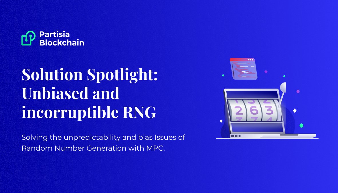 partisiampc's tweet image. Unpredictable and unbiased random number generation is critical for security and fairness. Stayed tuned this week to learn more on Partisia Blockchain leveraging #MPC &amp;amp; #SmartContracts to create a customizable and reliable solution.

#RandomNumberGeneration #BlockchainSecurity