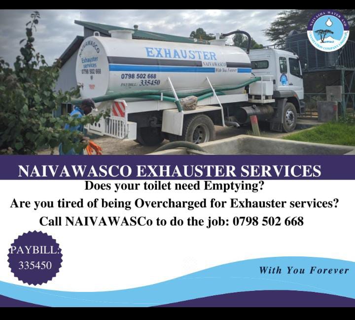 naivawass's tweet photo. NAIVAWASCO offers Exhauster Services. Call us today at: 0798 502 668.
Paybill 335450.
For more information visit our website https://t.co/5HZgdrB4Ib
#WithYouForever
#ExhausterServices https://t.co/6DrNWnE0En