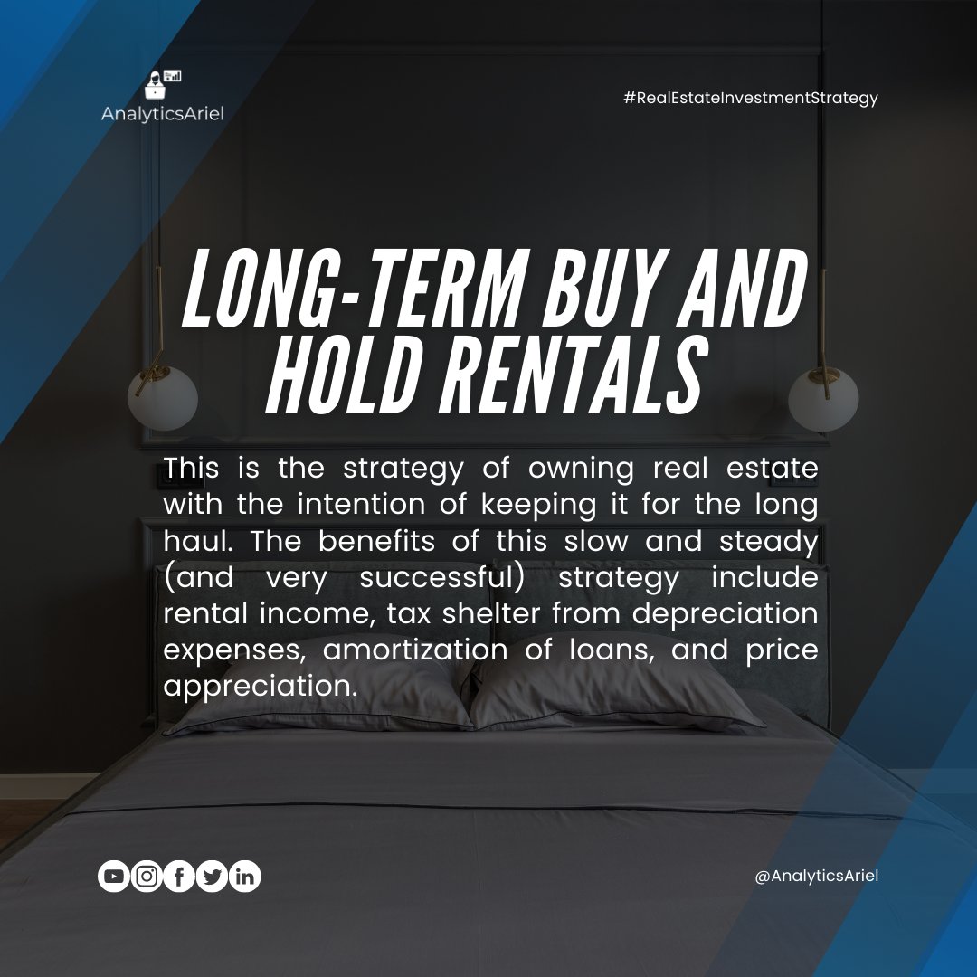 Long-term buy-and-hold rentals can generate passive income. 🏠💰 Buying a home and renting it out long-term might create stable rental income and possibly increase property value. #LongTermRentals #RealEstateInvesting
