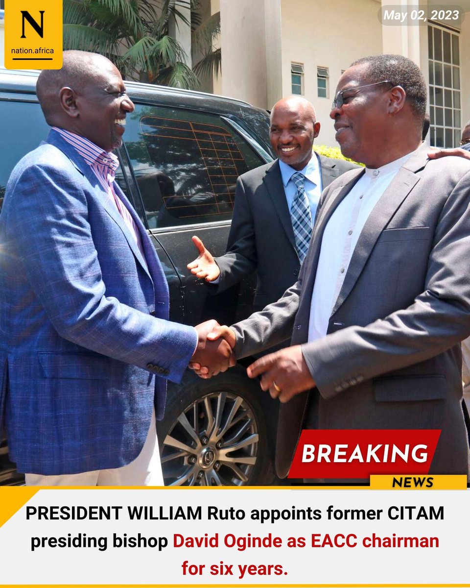 Nation Africa on Twitter "PRESIDENT WILLIAM Ruto appoints former CITAM presiding David