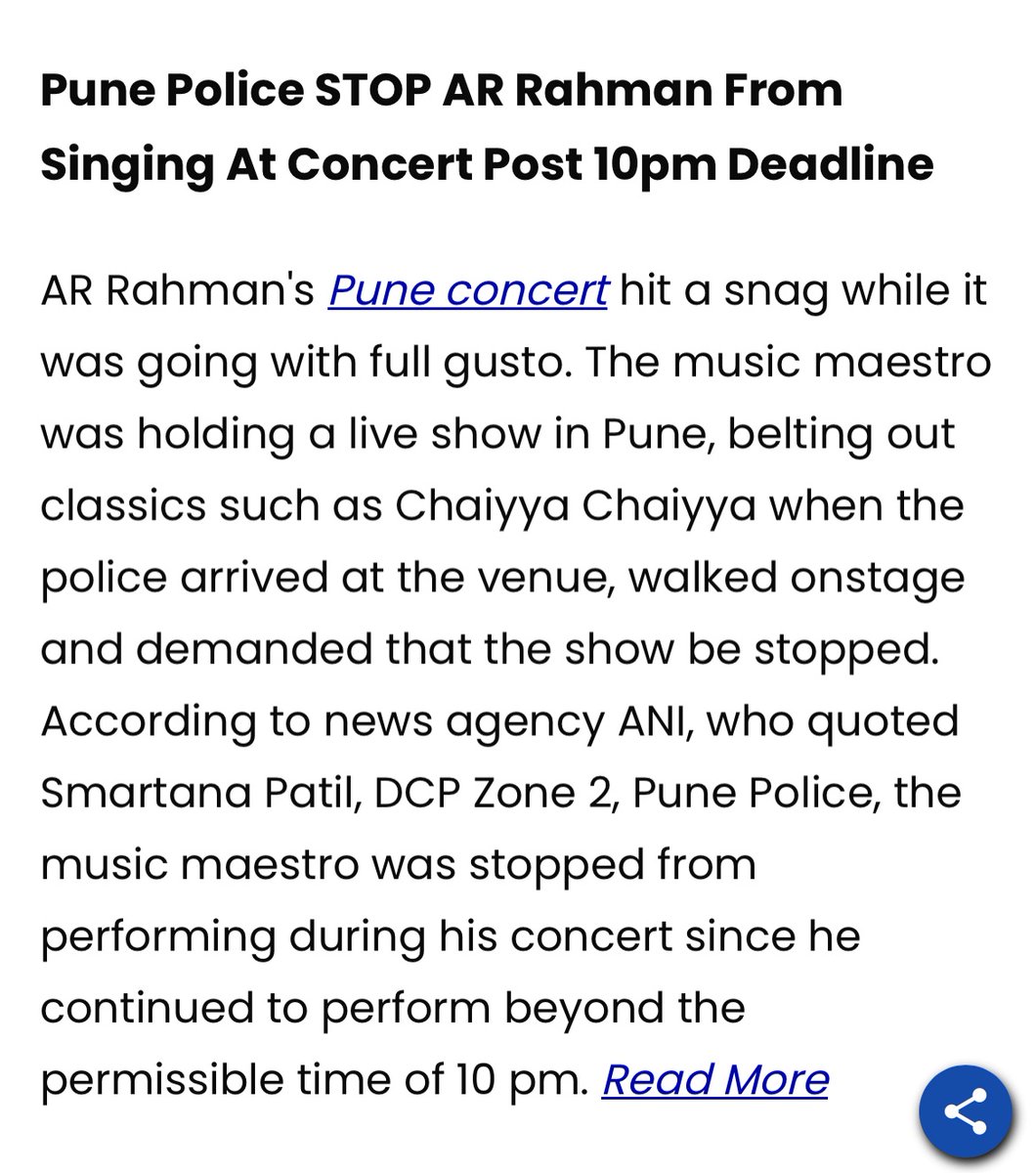 VishveshParmar's tweet photo. @arrahman , Come to #nadiad,  and play whole 
Night , Police wouldn’t stop you. Haha
Even you can start your show at 10 PM. https://t.co/AaW4CVJV6L