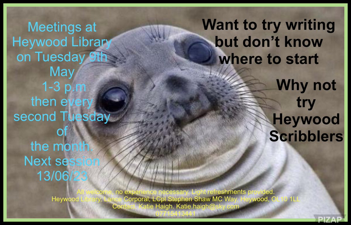 PoetKatie's tweet image. On Tuesday 9th, 1-3. Facilitated by Lynn Lovell  #writinggroup #freegroup #writing #creativewriting #Community @RochdaleLibrary #HeywoodLibrary