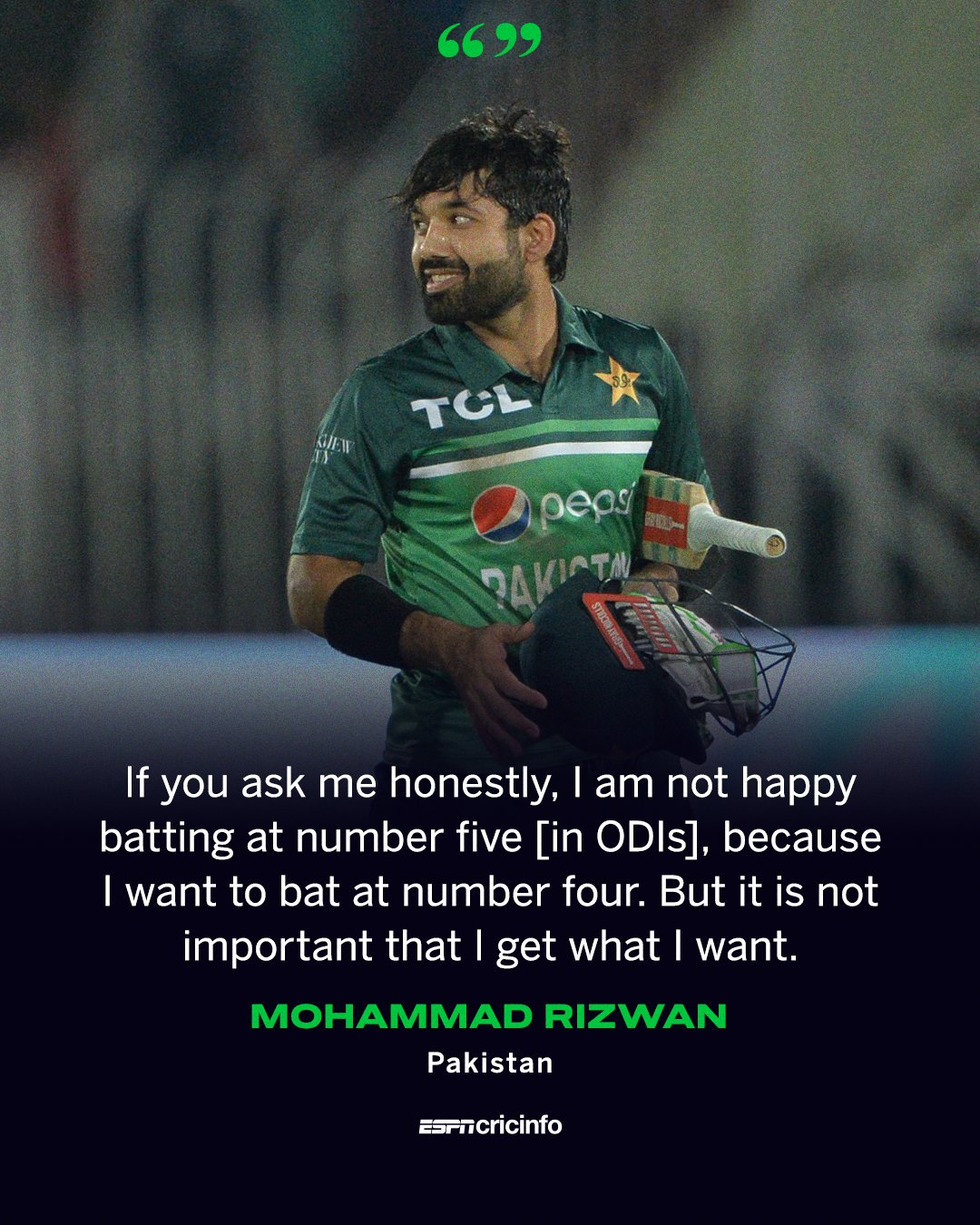 Mohammad Rizwan: 'I want to do what nobody else is doing. If