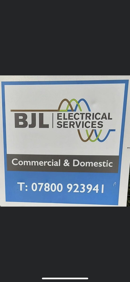 Our busy fixture list for this week is shown below. 

A big thanks to one of our club sponsors BJL Electical