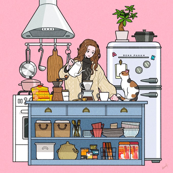 「kitchen shelf」 illustration images(Latest)