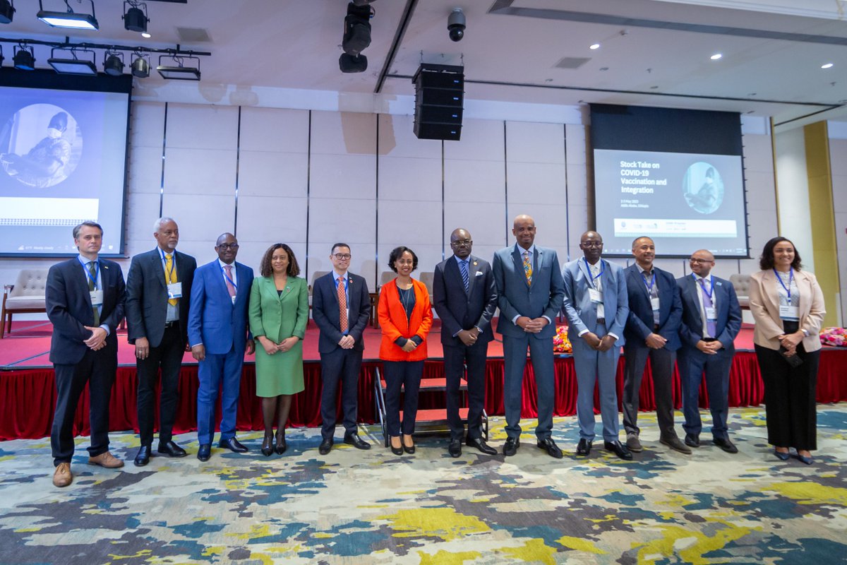 UNICEFEthiopia's tweet photo. Happening now: The Global Stock-Taking Event!
Global leaders are collaborating to enhance COVID-19 delivery by focusing on vaccine integration into PHC. UNICEF Rep. @Aboukampo commends the COVID Vaccine Delivery Partnership to ensure equitable vaccine access for all. https://t.co/kb7Cn7AIT1