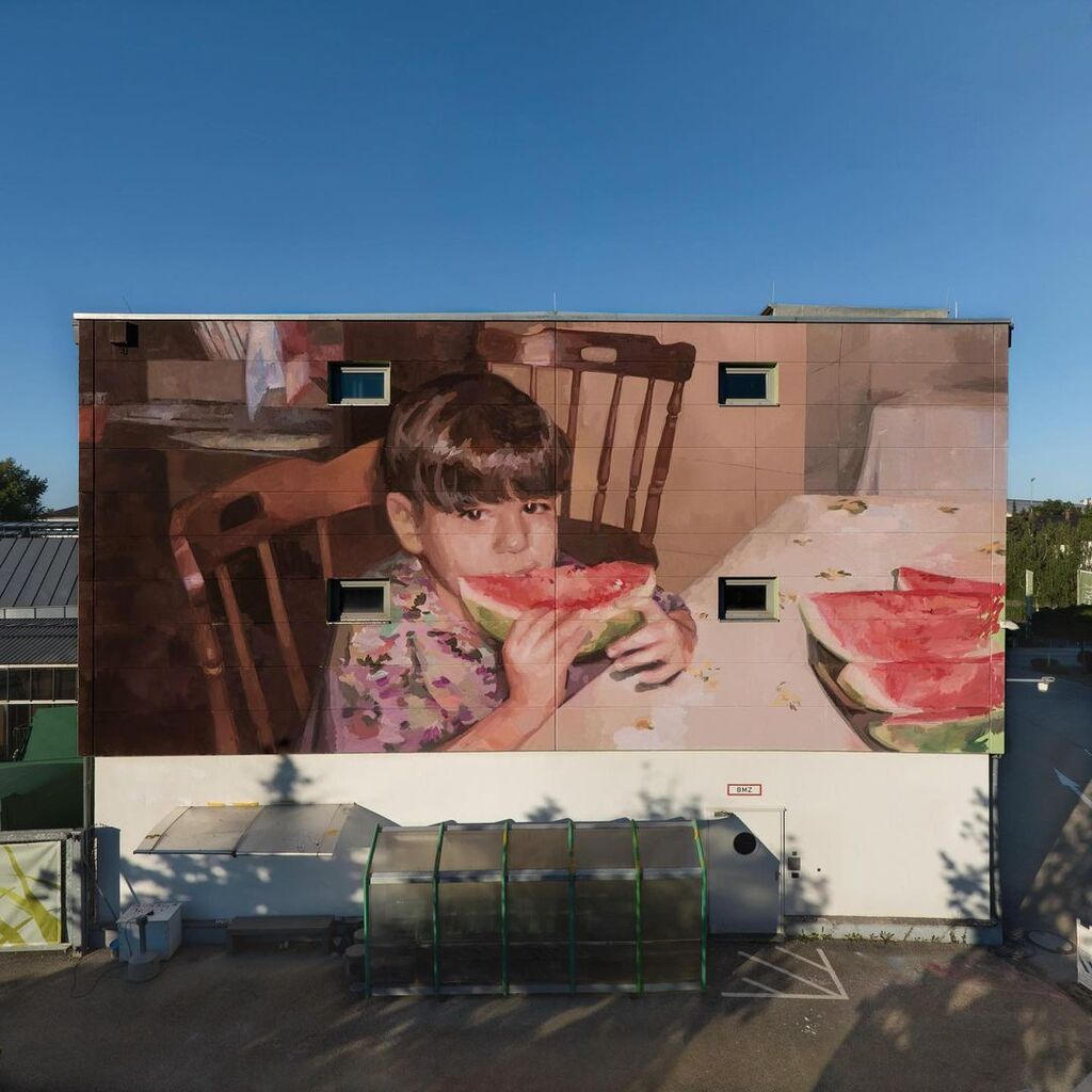 streetartUS's tweet photo. #Streetart: "La Merienda" by #ElizaCapdevila @elisacapdevila + #AlbaFabreSacristán @albfs in #Rosenheim, Germany, for #TransitArt organized by #StädtischeGalerieRosenheim @staedtische.galerie.rosenheim
More pics at: https://t.co/tNMNo1h8fH
Via @culture… https://t.co/DSxMyYRq0N https://t.co/0NjmFTpXwS