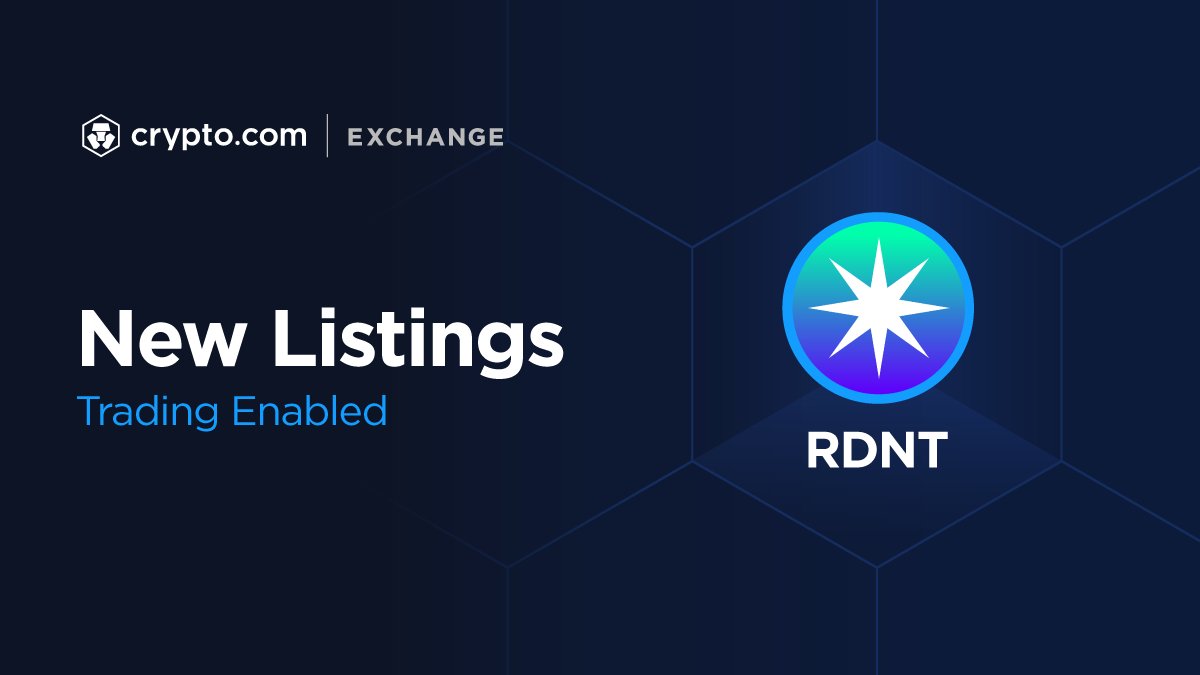 Radiant Capital $RDNT trading is now enabled in the Crypto.com Exchange!

Trade the $RDNT in $USD pair now

Sign up to the Exchange 👉 crypto-exchange.onelink.me/E54m/6cf81eb9