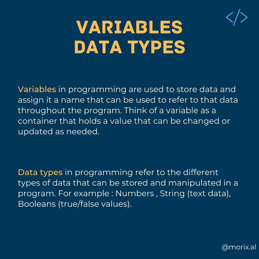 morixal's tweet image. Building a strong foundation in programming fundamentals is key to unlocking endless possibilities! 💻🌟
#programmingbasics #codefoundations #beginnercoder #codingskills #techeducation #morix #junior #dev #developers #coders #code