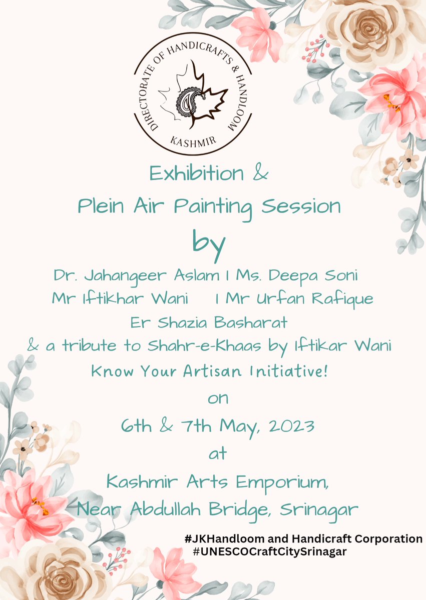 Department of Handicrafts & Handloom, Kashmir tweet media
