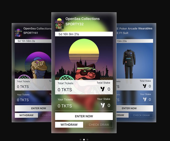 Yesports_gg's tweet photo. 🔥 Stake YESP and win weekly! 🔥
This week's prizes are 🔝:
1x All Access Wearable by @decentralgames 🏎
2x Dinowelt utility NFTs by @FabweltToken🦖
Yesports is the ultimate #stake2win platform that rewards you like no other!
You can claim back your tokens at any time, so you have nothing to lose! 😎
🎉 Stake your YESP tokens now for a chance to win big!💰
#Yesports #NoLossPrizeGames #NFTs #DecentralGames #FabweltStudios
