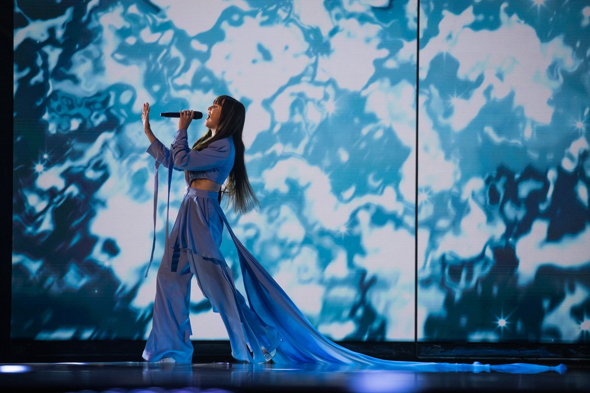 Eurovision's tweet photo. A dramatic start to the day as Alika and her haunted piano kick off rehearsals in Liverpool 🇪🇪🎹 #Eurovision2023 #Eurovision 

➡️ https://t.co/zbd1tul9qq https://t.co/bAzcm0w4iH